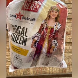 DRESS UP AMERICA REGAL QUEEN/PREMIUM QUALITY COSTUMES Size Large 12-14 Age 12-14